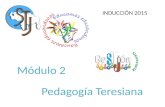 INDUCCIÓN 2015. ModeloPedagógicoTeresiano Modelo Pedagógico Teresiano Equipo Pedagógico Provincial.