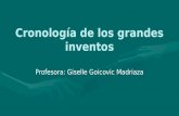 Cronología de los grandes inventos Profesora: Giselle Goicovic Madriaza.