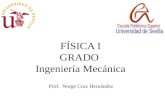 FÍSICA I GRADO Ingeniería Mecánica Prof. Norge Cruz Hernández.