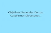 Objetivos Generales De Los Catecismos Diocesanos..