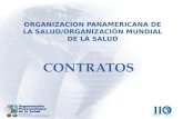 ORGANIZACIÓN PANAMERICANA DE LA SALUD/ORGANIZACIÓN MUNDIAL DE LA SALUD CONTRATOS.