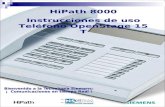 HiPath 8000 Instrucciones de uso Teléfono OpenStage 15 T.