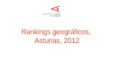 Rankings geográficos, Asturias, 2012. Rankings geográficos, 2012.