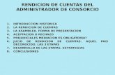 PROPIEDAD HORIZONTAL RENDICION DE CUENTAS DEL ADMINISTRADOR DE CONSORCIOS FERNANDO MARCELO MENDOZA CENTRO DE GRADUADOS CURSO 2015.