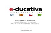 Soluciones de e-learning para Instituciones Educativas, Asociaciones Profesionales y Empresas.  infoes@e-ducativa.com.
