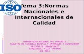 Tema 3:Normas Nacionales e Internacionales de Calidad.