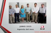 JUNIO 2015 Agenda del mes Contacto: alopez@icai.org.mx.
