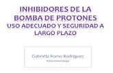 Gabriela Romo Rodríguez Gastroenteróloga.  Los IBP son ampliamente utilizados en la patología digestiva hipersecretora  potentes inhibidores de la secreción.