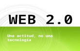 WEB 2.0 Una actitud, no una tecnología. Page  2 CONCEPTO  Serie de aplicaciones y páginas de Internet que proporcionan servicios interactivos en red.