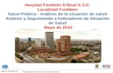 HOSPITAL FONTIBÓN E.S.E. “Trabajamos por el bienestar de nuestros usuarios” Hospital Fontibón II Nivel E.S.E. Localidad Fontibón Salud Pública - Análisis.