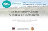 GRUPO TÉCNICO REGIONAL FRENTE AL CAMBIO CLIMÁTICO Biodiversidad y Cambio Climático en la Amazonía Las experiencias de los proyectos “Biodiversidad y Cambio.