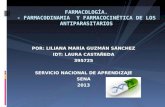 POR: LILIANA MARÍA GUZMÁN SÁNCHEZ IDT: LAURA CASTAÑEDA 395725 SERVICIO NACIONAL DE APRENDIZAJE SENA 2013 FARMACOLOGÍA. - FARMACODINAMIA Y FARMACOCINÉTICA.