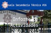 Informe de Actividades 2012 - 2015