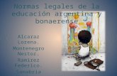 Normas legales  de la educación argentina 2015 (Alcaraz, Mon