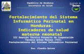 República de Honduras Secretaría de Salud