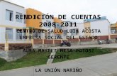 RENDICIÓN DE  CUENTAS 2008-2011