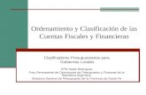 Ordenamiento y Clasificación de las Cuentas Fiscales y Financieras