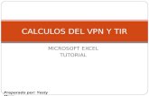 CALCULOS DEL VPN Y TIR
