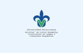 Facultad  de Letras Españolas Licenciatura en Lengua y Literatura Hispánicas