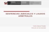 SENTENCIAS JUDICIALES Y LAUDOS ARBITRALES