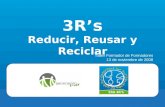 3R’s Reducir, Reusar y Reciclar