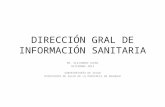 DIRECCIÓN GRAL DE  INFORMACIÓN SANITARIA