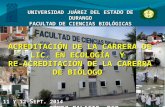 UNIVERSIDAD JUÁREZ DEL ESTADO DE DURANGO FACULTAD DE CIENCIAS BIOLÓGICAS
