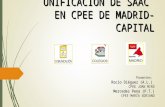 UNIFICACIÓN DE SAAC  EN CPEE DE MADRID-CAPITAL