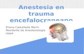 Anestesia  en trauma  encefalocraneano