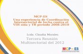 Lcda. Claudia Morales Tercera Reunión  Multisectorial del 2012