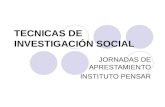 TECNICAS DE INVESTIGACIÓN SOCIAL