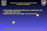 1.8 Energía potencial eléctrica y definición de potencial eléctrico.