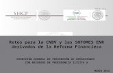 Retos para  la CNBV y  las SOFOMES ENR derivados de la  Reforma Financiera