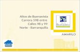 Altos de Buenavista Carrera 59B entre  Calles 98 y 99 Norte - Barranquilla