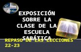 EXPOSICIÓN SOBRE LA CLASE DE LA ESCUELA SABÁTICA