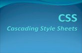 CSS Cascading  Style  Sheets