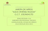 ZONA ESCOLAR J-114 SUBDIRECCIÓN REGIONAL TEXCOCO CHIMALHUACÁN, ESTADO DE MÉXICO