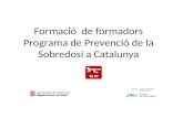 Formació  de formadors Programa de Prevenció de la Sobredosi a Catalunya