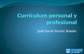 Currículum personal y profesional