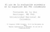 El uso de la evaluación económica en la expansión del PAI colombiano