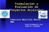 Formulación y Evaluación de Proyectos Acuícolas