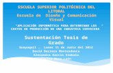 ESCUELA SUPERIOR POLITÉCNICA DEL LITORAL Escuela de  Diseño y Comunicación  Visual