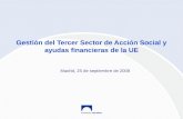 Gestión del Tercer Sector de Acción Social y ayudas financieras de la UE
