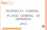 RESPUESTA FEDERAL  PLIEGO GENERAL DE DEMANDAS 2011