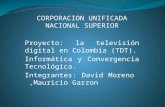CORPORACION UNIFICADA NACIONAL SUPERIOR Proyecto: la televisión digital en Colombia (TDT).