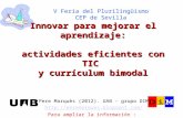 Innovar para mejorar el aprendizaje: actividades eficientes con TIC  y currículum bimodal