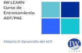 IW:LEARN Curso  de  Entrenamiento ADT/PAE