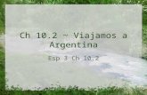 Ch 10.2 ~ Viajamos a Argentina