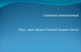 Comercio Internacional Mtro.  José Alfonso Trinidad Vázquez Sierra