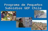 Programa de Pequeños Subsidios GEF Chile